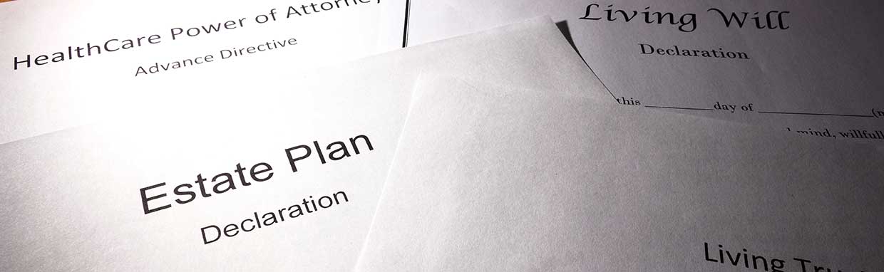 various documents like estate planning