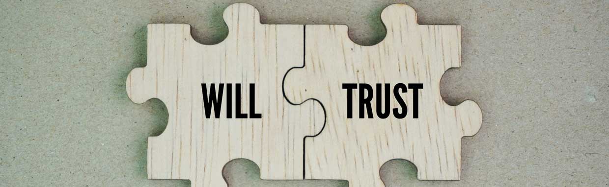 will and trust in a puzzle pieces