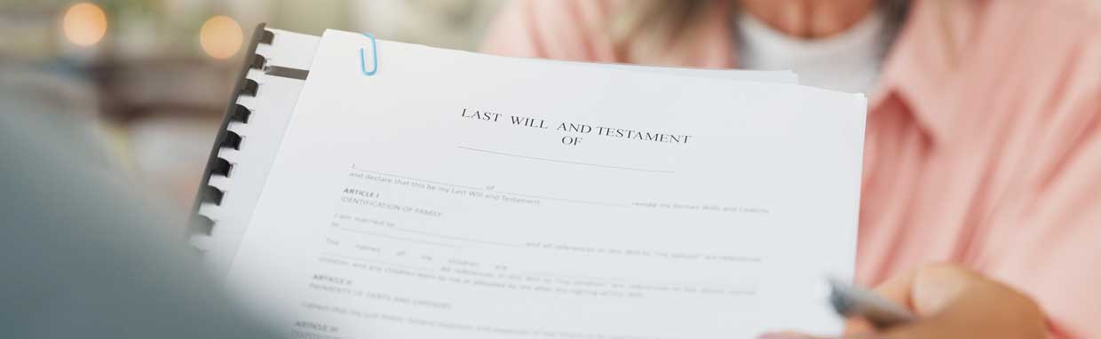 last will and testament document